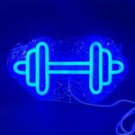 NEW Neon Effect LED Dumbell Light Gym Weight Lifting Exercise Strength Training