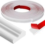 Self Adhesive Wall Decoration Molding Trim Flexible 20 Ft x 1.6 inch White