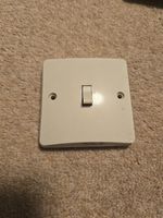 Vintage 1960s/70s MK Single Lightswitch, Working, Some Paint Aroud Edges