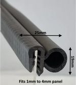 Universal CAR Door Rubber EDGE TRIM SEAL - VAN BOAT TRUCK CARAVAN - Bonnet Boot