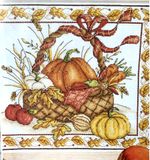 AUTUMN SEASON HARVEST LEAVES PUMPKIN BERRY Cross Stitch Chart Choose From