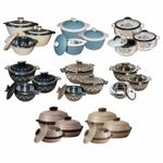 3 pcs Gift Set - Casserole Dish With Lid Thermal Insulated Hotpot Food Warmer