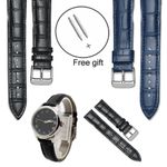 Genuine Leather Watch Strap Alligator Grain  Universal Band 8-22mm Man Women UK