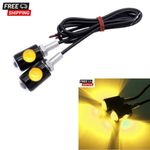 2pcs LED Yellow Micro MotorBike Indicators Turn Signals Light For Motorcycle