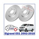 Nissan Elgrand (2002 - 2010) E51 Front Brake Discs (PAIR)