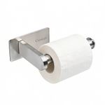 Stainles Steel Toilet Roll Paper Holder Strong Self Adhesive Stick Wall Mount