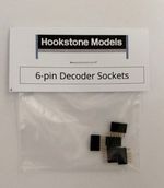 5 x 6-Pin NEM651 DCC Decoder Sockets ** 5 PACK ***