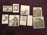 Speedway autographs on cuttings x 9