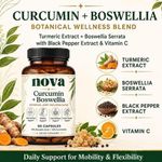 Nova Curcumin Boswellia Supplement, Botanical Capsules For Mobility Support