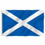 Scotland Saltire St Andrew Scottish National Flag Eyelts 5ft x 3ft New LARGE 