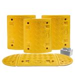 2.5M All Yellow Speed Ramp Kit: 75mm 5 MPH (Fixings Included)