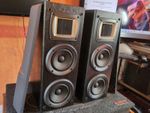 Vintage Kenwood Speakers S-F101 With Covers 100W.   S824