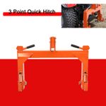 3-Point Quick Hitch For Category 1/2 Tractor 3000LBS Tractor Quick Hitch, New