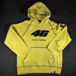 VR46 Hoodie Large Yellow Valentino Rossi 46 MotoGP Pullover Fan Club Collectors