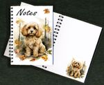 Cavapoo / Doodle Dog Notebook/Notepad + small image on every page - by Starprint