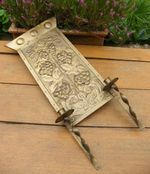 VERY LARGE MARGARET GILMOUR GLASGOW SCHOOL BRASS ARTS AND CRAFTS  CANDLE SCONCE