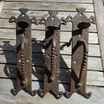 Vintage Handmade Iron Cottage Door Thumb Latch Handle, 3 Available 