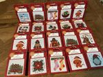 X20 pks of Cross stitch Christmas HOBBYCRAFT mini kits Christmas Designs NEW