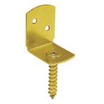 Galvanised L-Shape Fence Panel Brackets Right Angle Timber Screw Clips 30x38mm