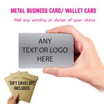 Aluminium Metal Business Cards Membership Cards Loyalty PROFESSIONAL Printed 