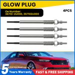 4x Engine Preheater Plugs For Hyundai Kona i30 2017-2023 36710-2U000 5.4V UK Set