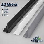PVC Corner Angle Trim 2.5M 90° Plastic Edge Protector Rigid Corner Cover Strip