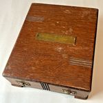 RAF XV Squadron Navigator W H Trigger 1950 Wooden Box Lancaster Lincoln Bomber