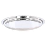 Stainless Steel Thali Plate Indian Dinner Platter Serving Dish Tray Kumcha Round