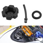 For Yamaha Raptor 700R YFM700R Aluminum Fuel Tank Gas Cover Cap 2011-2025 Black