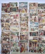 1929 Bible Lesson Picture Cards Lot of 60 Religious Sunday School Prints
