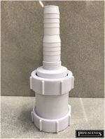40mm - 43mm Pipe Washing Machine Spigot Waste Nozzle Compression Fit Nut & Cone