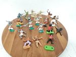 Mix Bundle 1:32 Britains Timpo Herald Guardsmen Indians Crusaders Plastic Vtg