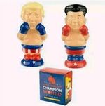 PRESIDENT DONALD TRUMP USA & KIM JONG UN NOVELTY SALT & PEPPER POTS SHAKERS NEW