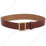 Brown Luftwaffe General Belt with Claw Buckle - WW2 Repro German Pilot Airforce
