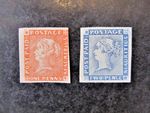 MAURITIUS, "POST PAID", QV, FAKE-FORGERY, 1p & 2p, MNHNG