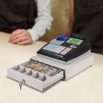 Electric Cash Register Shop Simple Till System Lock & Key Till Drawer & Insert