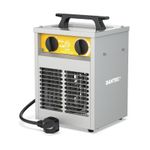 DAHTEC Industrial Heavy Duty Fan Heater 2kW 2.8kW, Workshop Electric Heater