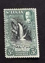 St. Lucia, George V,  1936, Threepence, MHR