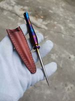Handmade TC4 titanium tea needle tea knife / titanium alloy toothpick EDC