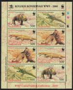 Komodo Dragon Sheetlet of 2 sets Indonesia 2000 MNH SG#2620-2623