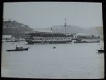 ROYAL NAVY TRAINING SHIPS AT DARTMOUTH C1890 Magic Lantern Slide PHOTO SHIPS