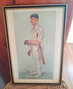Vanity Fair Framed Cricket Caricature Art Print Illustration
