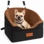 Large Dog Car Seat Travel Car Dog Bed Pet Booster Seat w/Cushion&2 Safety Leashe