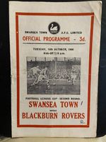 Swansea Town Vs Blackburn Rovers, 18th October 1960, LEAGUE CUP ROUND 2,
