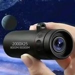 2000X25 Hd Monocular Telescope Compact Portable Scope For Hunting, Travel, Camp