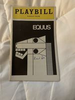 Equus Signed Playbill Autographed By Richard Burton.