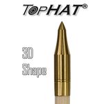 12  x Tophat Wooden Arrow Points - 3D Combo Brass 5/16 & 11/32 sizes available!