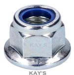 M5 M6 M8 M10 M12 FLANGED NYLOC NUTS FLANGE NYLON INSERT LOCKING NUT ZINC PLATED