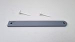 Archery Foot Marker Straight (Grey / Silver) Feet Floor Marker + 2 Target Pins