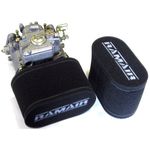 Ramair Double trumpet sock air filter 115mm for Weber Dell'Orto 40 45 DCOE DHLA